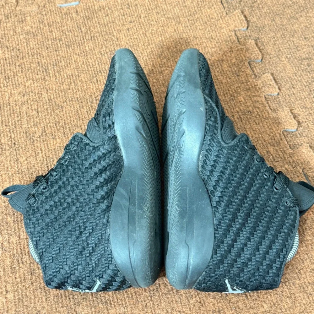 Jordan Horizon‎ Low BG Triple Black Woven Sneakers 881461-003 Mens 7Y Womens 8.5